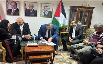   قنصلية فلسطين بالاسكندرية تشهد عقد قران البطل الفلسطيني جعفر ابو حنانة