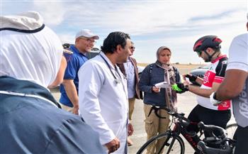   الرعاية الصحية تشارك في أعمال التأمين الطبي لبطولة الجمهورية للدراجات بالسويس