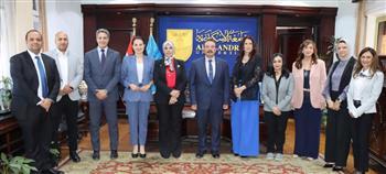جامعة الإسكندرية تستقبل وفد هيئة فولبرايت لبحث سبل تعزيز التعاون الأكاديمي والبحثي