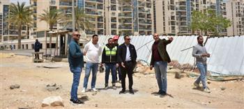   رئيس جهاز العلمين الجديدة يتفقد الحي اللاتيني وامتداد الداون تاون