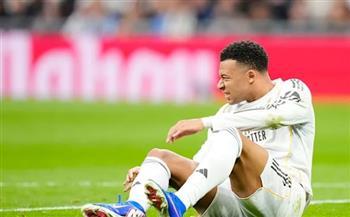 رسميًا.. ريال مدريد يعلن إصابة مبابي بتمزق عضلي