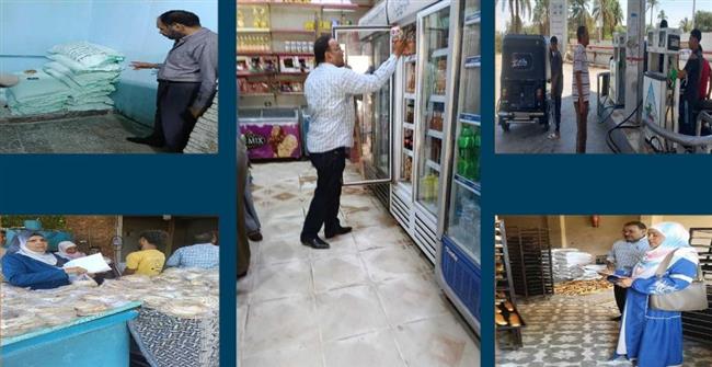 حملات تموينية مكبرة تضبط 305 مخالفة متنوعة بالأسواق والمخابز بقنا