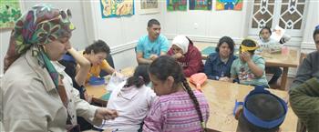   ورش فنية وأنشطة تفاعلية لذوي الهمم بقصر ثقافة الطفل بجاردن سيتي