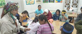 ورش فنية وأنشطة تفاعلية لذوي الهمم بقصر ثقافة الطفل بجاردن سيتي
