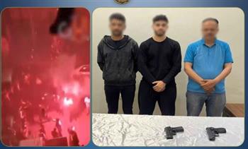   ضبط 3 أشخاص أطلقوا ألعابًا نارية بحفل زفاف بالعبور
