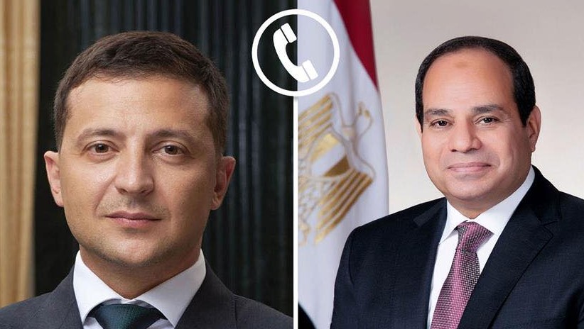الرئيس السيسي وزيلينسكي يبحثان تطورات الأوضاع الإقليمية والحرب الأوكرانية