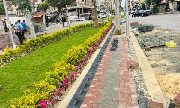 بورسعيد ترتقي بشارع 15 سبتمبر لتجميل وتحسين الحركة