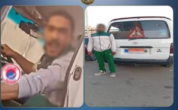   كشف ملابسات واقعة ميكروباص يسير عكس الاتجاه ببورسعيد