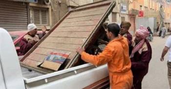   ضبط ومصادرة 80 مخالفة في حملة لشرطة المرافق بحي غرب سوهاج