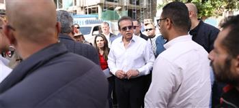   وزير الصحة يتفقد مشروع تطوير مستشفى أم المصريين