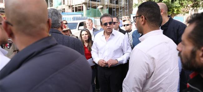 وزير الصحة يتفقد مشروع تطوير مستشفى أم المصريين