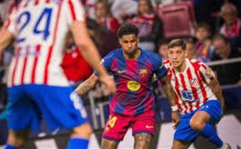 برشلونة يفوز 2-1 على أتلتيكو مدريد ويعزز صدارة الدوري الإسباني