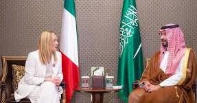   ولي العهد السعودي يبحث مع رئيسة وزراء إيطاليا المستجدات الإقليمية