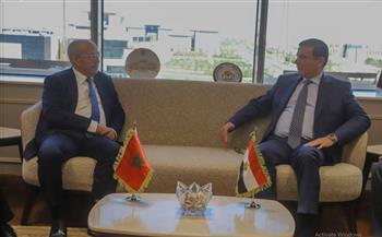   وزير الزراعة يبحث مع نظيره المغربي تعزيز الاستثمارات الزراعية المشتركة