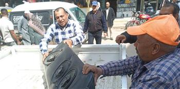   ضبط ومصادرة أجهزة صوت مخالفة في حملة مكثفة بالدقهلية