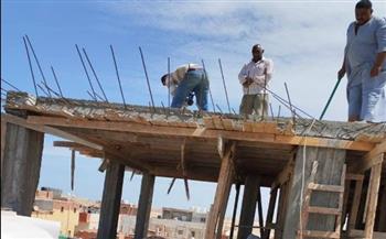   رئاسة حي شمال الغردقة تزيل مبانٍ مخالفة بمنطقة بلوكات الأحياء
