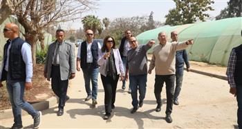   وزيرة التنمية المحلية والبيئة تتفقد المشتل المركزي للوزارة بالقاهرة الجديدة 