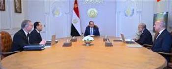 الرئيس السيسي يجتمع برئيس الوزراء ووزيري الكهرباء والبترول