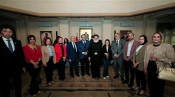   وفد مستقبل وطن بالإسكندرية يهنئ وكيل بطريركية الأقباط بعيد القيامة