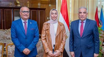 رئيس جامعة طنطا يستقبل الطالبة الحاصلة على رابع العالم لناشئي رفع الاثقال