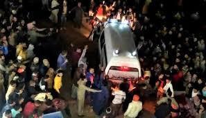 تشييع 3 أطفال وسيدة ضحايا حادث تصادم بقليوب