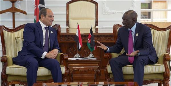 الرئيس السيسي ونظيره الكيني يبحثان تعزيز الشراكة والتعاون الثنائي