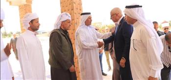    محافظ شمال سيناء يؤدي واجب العزاء بقرية الظهير بمدينة الشيخ زويد