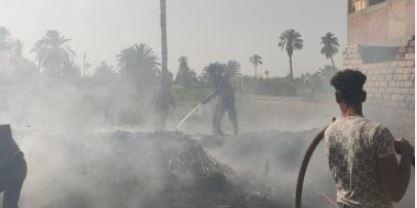 حريق داخل أحواش بقنا يسفر عن إصابة إحدى السيدات