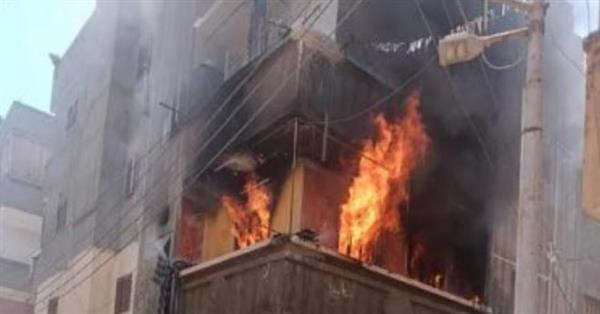 إخماد حريق داخل منزل فى الوراق دون إصابات