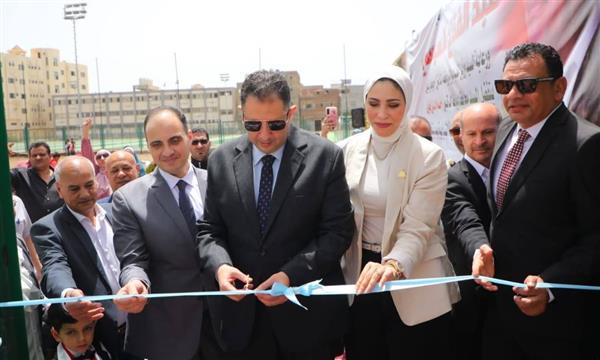 محافظ دمياط يفتتح ملعب اكليرك بمركز التنمية الشبابية بمدينة ميت أبو غالب