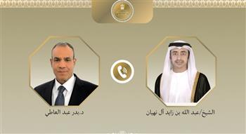   وزير الخارجية يبحث مع نظيره الإماراتي جهود خفض التصعيد