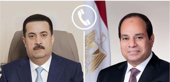   الرئيس السيسي يجري اتصالًا هاتفيًا برئيس وزراء جمهورية العراق الشقيق