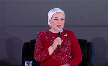   السيدة انتصار السيسي تشاهد فيلما تسجيليا بعنوان "فرحة مصر"