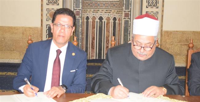 بروتوكول تعاون بين الجامع الأزهر وجامعة بنها في المجالات الدينية والثقافية