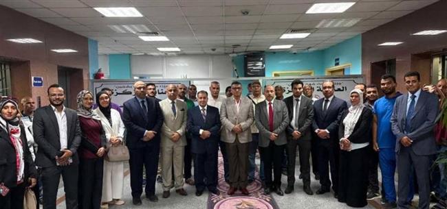 محافظ قنا ورئيس جامعة قنا يفتتحان وحدة عناية جديدة بمستشفى المعبر الجامعي