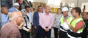محافظ السويس يتفقد مجمع محارق النفايات الطبية بحي الجناين