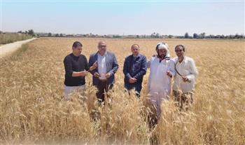   المرور على حقول القمح المنزرعة ضمن برنامج ترشيد إستخدام مياه الري والأسمدة ببرج العرب