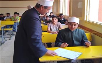  متابعة ميدانية لامتحانات النقل الإعدادي بمعاهد الغربية الأزهرية