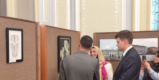افتتاح معرض متاحف سانت بطرسبرج والإسكندرية بالبيت الروسي