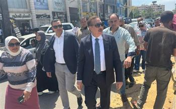   محافظ بورسعيد يتفقد شارع 23 ديسمبر -والنصر استعدادًا لبدء أعمال التطوير