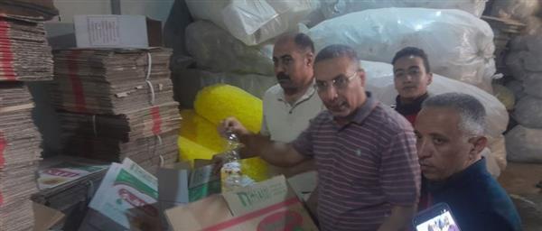 تموين بني سويف يتمكن من ضبط مصنع بالواسطى لإعادة تعبئة زيوت مجهولة المصدر