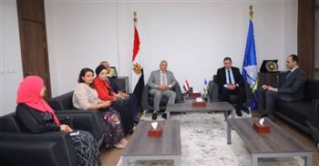   محافظ دمياط يستقبل السفير الطايفى ووفد صندوق مكتبات مصر العامة