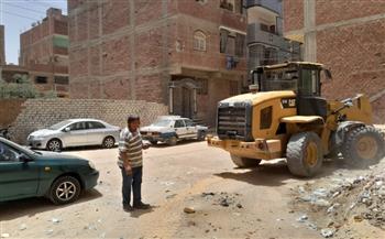   بني سويف .. رفع 150 طن قمامة ومخلفات بقرية "بياض العرب"