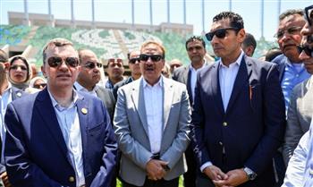   وزيرا التخطيط والرياضة ومحافظ بورسعيد يتفقدون ستاد المصري الجديد