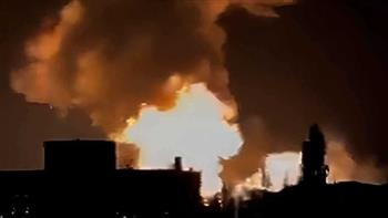   اندلاع حريق في ميناء «نوفوروسيسك» النفطي بروسيا بعد سقوط حطام مسيرات