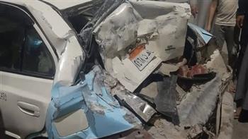   إصابة 9 أشخاص في انقلاب سيارة نقل مياه ودهس عدد من السيارات بمرسى مطروح