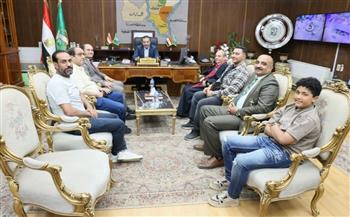   محافظ المنوفية يستقبل وفد الكنيسة الإنجيلية لتقديم التهنئة بعيد الأضحي المبارك