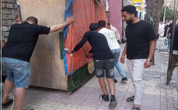   الإسكندرية تزيل 123 حالة إشغال بشارع الجلاء بحي شرق