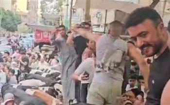أحمد العوضي يحتفل بعيد الأضحي وذبح الأضحية في "عين شمس"