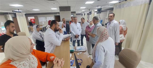 وكيل صحة الغربية يتفقد مستشفى طنطا العام لمتابعة انتظام العمل والخدمات الطبية